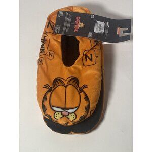 Garfield Slippers Men's L/XL Nickelodeon Orange Yawn Sherpa Sock 2025 New
